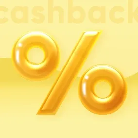 Cashback of up to 10%